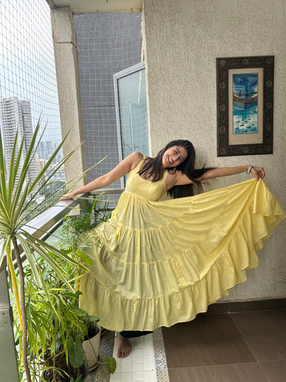 AAMRAS - The perfect Butter yellow anarkali